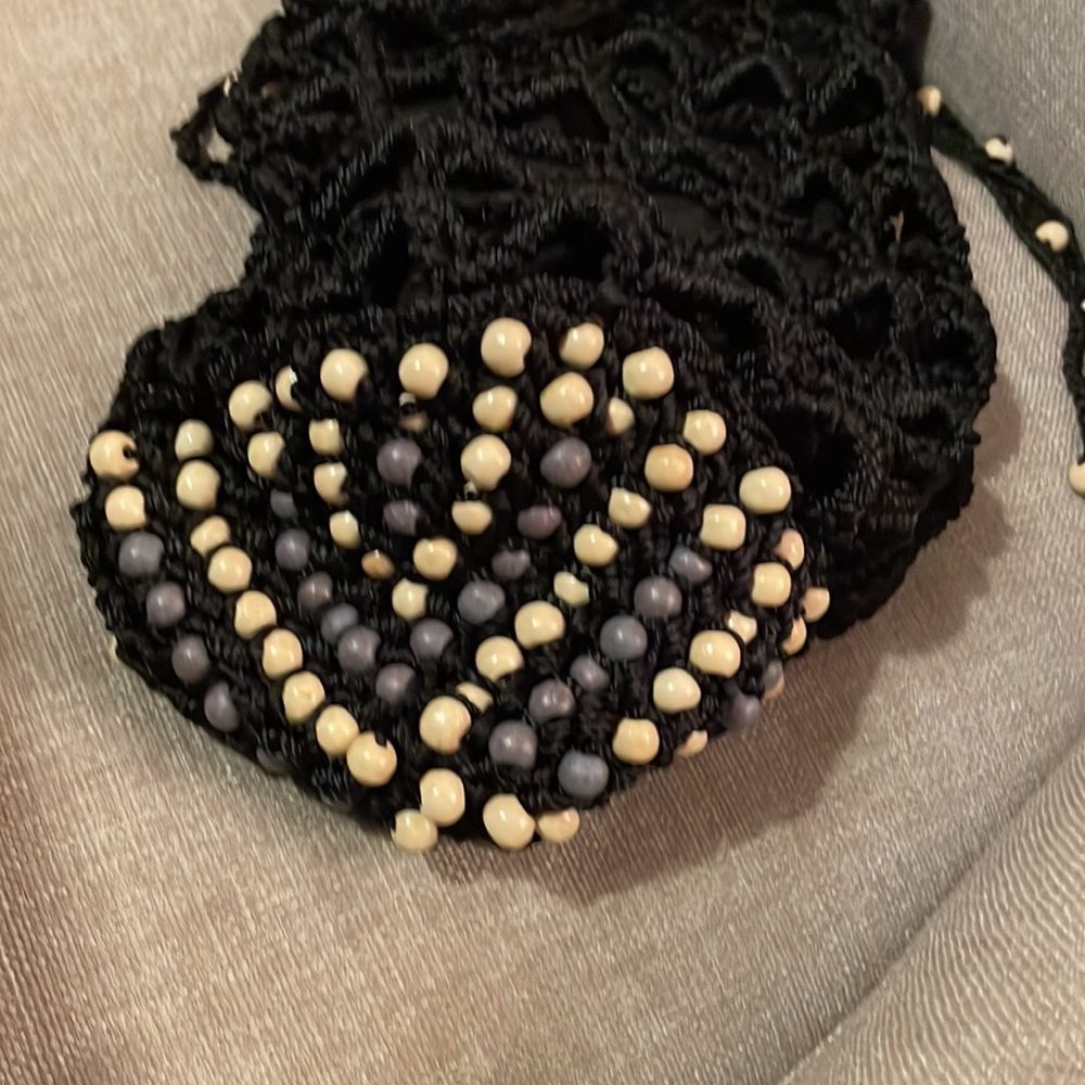 Free People Thin Hobo Beaded Bag NWOT - Picture 6 of 10